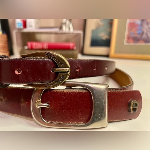Etienne Aigner Accessories - Lot of 2 Etienne Aigner Leather Belts